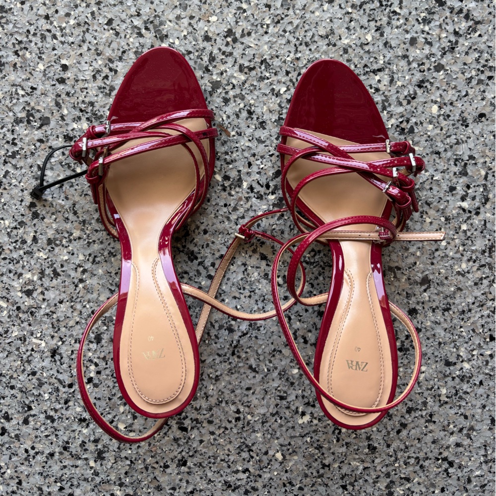 Zara strappy heels